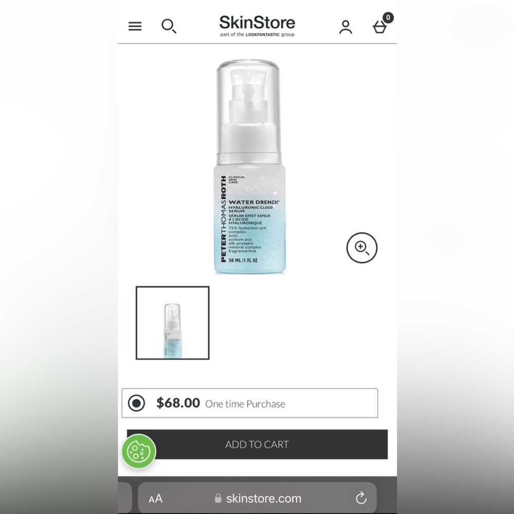 PETER THOMAS ROTH WATER DRENCH HYALURONIC LIQUID GEL CLOUD SERUM (NEW IN BOX) - Picture 6 of 6